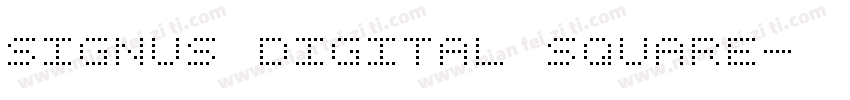 Signus Digital Square字体转换